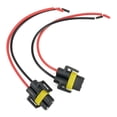 thumbnail image 2 of 2pcs H11 H8 Female Connector Adapter Wiring Harness Socket Plug Fog Light, 2 of 6