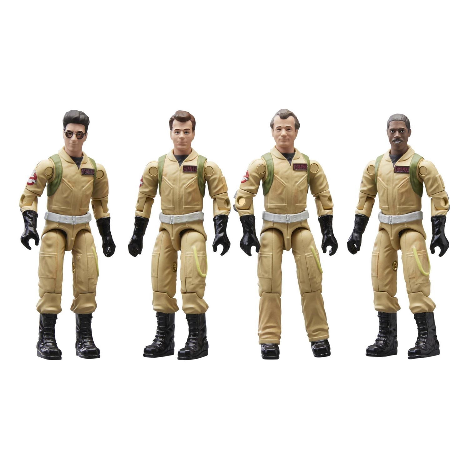 Ghostbuster Plasma Pack, coffret de 4 figurines de collection de 9 cm avec articulations à anneau caoutchouc, à partir de 4 ans