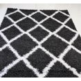 thumbnail image 3 of Ladole Rugs Dark Grey White Indoor Solid Plain Shag Soft Area Rug Mat Carpet Runner for Living Bed room Entry way Patio Small Medium Large Non Slip Skid Size 3x5. 4x6 5 x 8 7 x 10 9 by 12 11 feet ft, 3 of 4