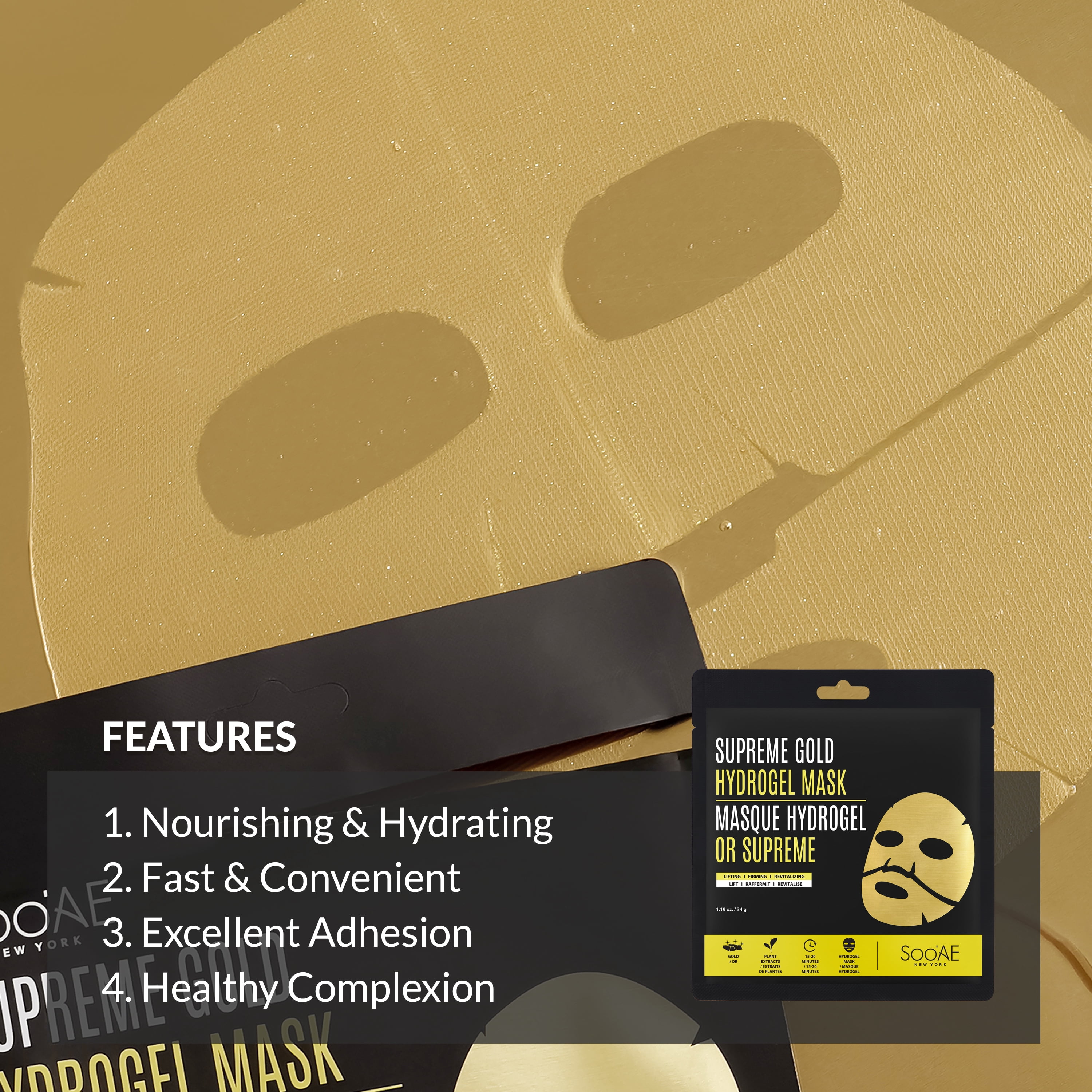 Soo'Ae Supreme Gold Hydrogel Mask