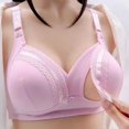 thumbnail image 1 of XZNGL Womans Nursing Bra Front Release Glossy Comfortable Breathable Bra Underwear No Rims, 1 of 1
