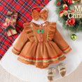 thumbnail image 2 of Winter Girls Long Sleeve Bodysuit Outfit With Headband Soft Knit Romper Jumpsuit For Baby Toddler Solid Leotards Girls Dance Baby Items with Owls Baby Light Color Leotard Baby Short Sleeve Body Suit, 2 of 9