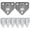 Silver, variant on MasteelfCA 8 pcs Wall Mount Fire Extinguisher Hook Heavy Duty Fire Extinguisher Bracket Holder