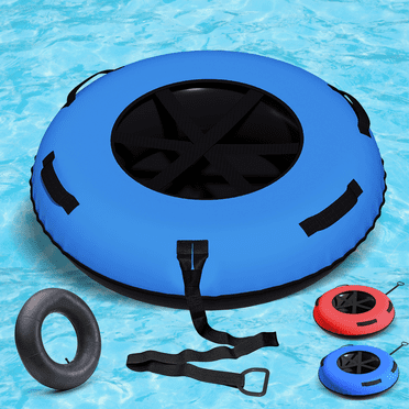 Danrelax Tube de Neige et de Rivière Robuste de 47 Po - Tube de Neige Remorquable pour Glissade, Comprend une Housse en Toile 500D de Qualité Supérieure, Tube de Neige Idéal pour les Sports Extérieurs d'Hiver, Bleu