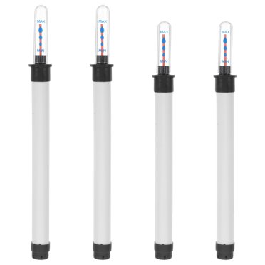 4Pcs Water Gauge Floating Scale for Indoor Plant Care Transparent PP Material 6.5x0.8x0.8in
