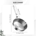thumbnail image 3 of 1PC 316 Stainless Steel Egg Frying Pan Multi Layer Bottom Small Skillet Compatible With Induction Stoves Home Kitchen Cookware,Stainless Steel Fry Pan,Induction Skillet,5.2", 3 of 4