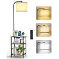 thumbnail image 1 of OUTONLIFE Floor Lamp with Table, Remote & 2 Drawers, Side Table with Charging Station, Dimmable Nightstand with 3 Color Temperatu, 1 of 7