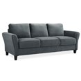 thumbnail image 4 of Transitional 2 Piece Sofa and Loveseat Set in Dark Gray, 4 of 6