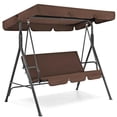 thumbnail image 2 of pitrice Waterproof Swing Canopy Awning Kit Outdoor Garden Swing Chair Cover Brown, 2 of 9