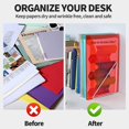 thumbnail image 3 of LEOBRO Dossiers en Plastique pour Documents, 6 Pcs Enveloppes en Plastique, Dossiers Réutilisables Transparents, Sacs de Dossiers, Porte-Documents, Format A4, 3 of 6