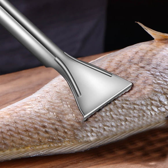 Stainless Steel Fish Scale Scraper Tool Manual Kitchen Knife for Efficient Cleaning and Descaler for Home Cooks and Anglers Sopatenor