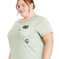 thumbnail image 4 of George Plus Women's Rolled Sleeve Nightshirt, 4 of 6