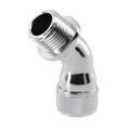 thumbnail image 3 of Brass Elbow Adapter Shower Head Hose 45 Degree Connector Unilateral Chrome, 3 of 10
