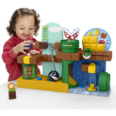 Fisher-Price Jouet pour tout-petit Mon Aventure avec Mario Little People avec musiques, sons et figurines, pour les enfants à partir de 18 mois