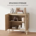 thumbnail image 4 of HOMCOM Armoire d'Appoint, Armoire de Rangement avec Tablette Réglable, Chêne, 4 of 9
