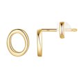 thumbnail image 2 of Boucles d'Oreilles Alphabet en Or 26 avec Finition Plaquée Or pour Femmes, 2 of 9