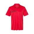 thumbnail image 3 of Adidas Mens 3-Stripes Chest Polo, XL, Collegiate RedBlack, 3 of 3