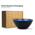 thumbnail image 4 of Ceramic Large Serving Bowls Set Of 1 Pc - 1400ml, Blue Reactive | Premium Ceramic Bowl | Large Size | Microwave Safe Bowl | Bowl Set With Glossy Finish | Ceramic Bowl, 4 of 4