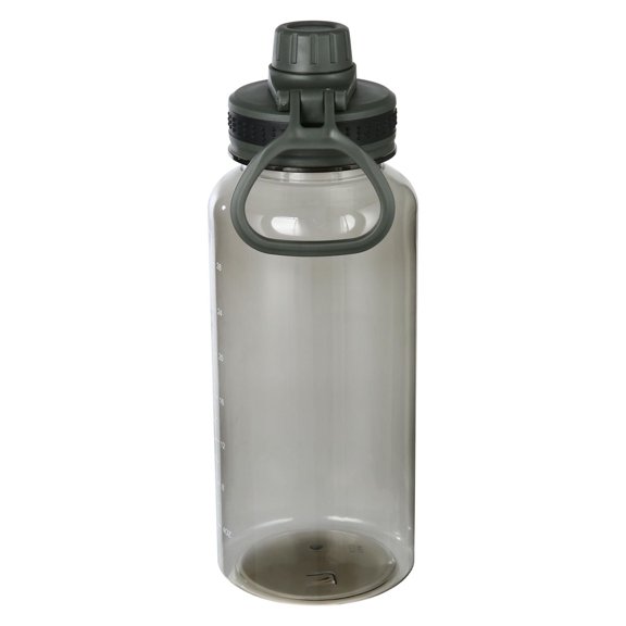Gourde de sport Mainstays en plastique noir (34 oz / env. 1 L) à large ouverture et bouchon à vis