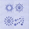 thumbnail image 1 of Ahgly Company Machine Washable Indoor Square Transitional Lavender Blue Area Rugs, 7' Square, 1 of 7