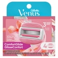thumbnail image 1 of Venus Glisseconfort Thé Blanc Lames de Rasoir pour Femmes, avec Barres de Gel à Raser Intégrées, 4 Recharges de Lames, 1 of 13