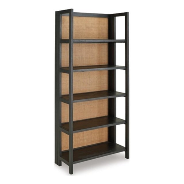 Signature Design by Ashley Abyard Bookcase in Black and Natural