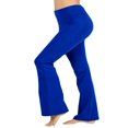 thumbnail image 1 of CHUANK Womens & Plus Stretch Cotton Fold-Over High Waist Bootcut Workout Flared Yoga Pants, 1 of 4