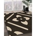 thumbnail image 3 of Ahgly Company Machine Washable Indoor Rectangle Transitional Dark Almond Brown Area Rugs, 5' x 7', 3 of 7