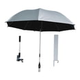 thumbnail image 4 of DOLITY Parasol de Plage 42 Pouces avec Pince Parasol Universel Polyvalent Argenté, 4 of 9