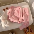 thumbnail image 2 of Ensemble de Pyjamas pour Enfants Chandail à Col Rond Dessin Animé Tenue d'Été Douce pour Filles Pyjama pour Garçon Tout-Petit 4T 5T, 2 of 7