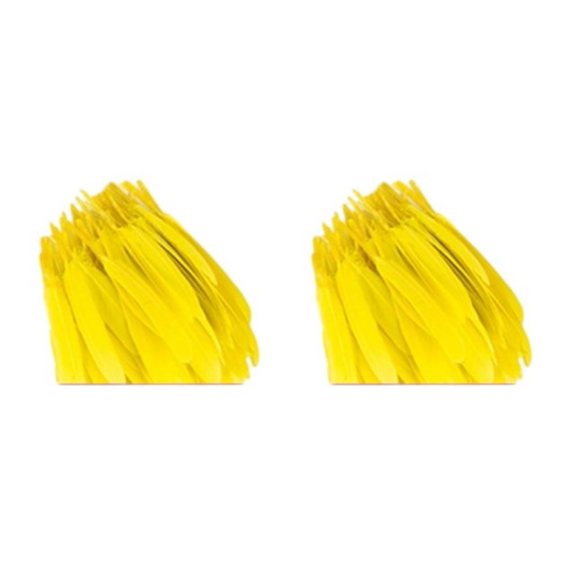 Maytalsory 100x DIY Boho Style Wild And Colorfast Feathers For Crafts Tear-resistant Yellow 2Set
