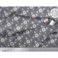 thumbnail image 2 of Soimoi Velvet Fabric Floral Block Fabric Prints by Yard 58 Inch Wide, 2 of 3
