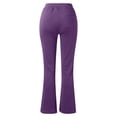 thumbnail image 4 of TIMIFIS Pantalon Évasé Noir pour Femme Mode Décontractée Tempérament Couleur Unie Tricoté Micro Pull Coupe Ajustée Pantalon Évasé, 4 of 5