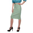 thumbnail image 2 of Moomaya Jupe Imprimée Longueur Genou pour Femmes Grande Taille Jupe en Poly Spandex, 2 of 6
