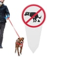 thumbnail image 4 of RRJ No Pooping Dog Signs for Yard, Durable PVC Outdoor Dog Poop Notice, Garden Dog No Peeing Pooping Signs, Pet Waste Yard Sign for Lawn Grass Protection, Dog Poop Sign for Property Boundary, 4 of 9