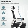 thumbnail image 4 of HOMCOM Ergonomic Office Chair, Reclining Mesh Computer Chair, Black, 4 of 10