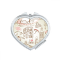 thumbnail image 1 of I Love London Britain Big Ben Bus Mirror Travel Magnification Portable Handheld Pocket Makeup, 1 of 3