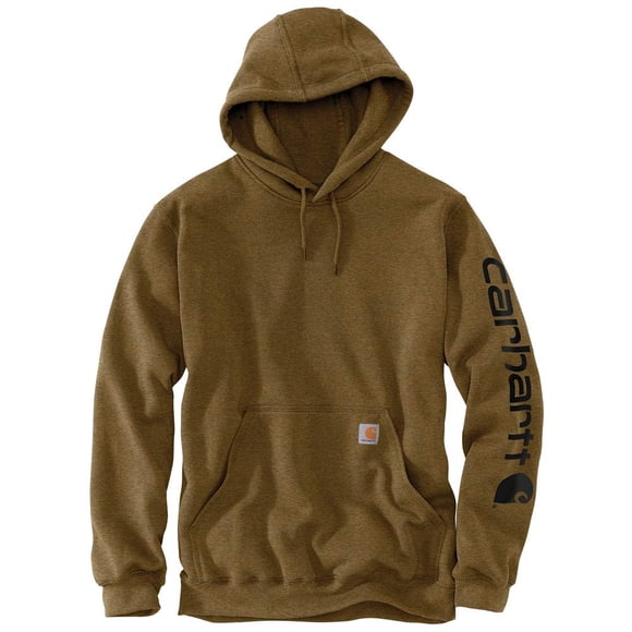 Carhartt Men's Loose Fit Midweight Logo Sleeve Graphic Sweatshirt (Also Available in Big, Oiled Walnut Heather, XX-Large Tall