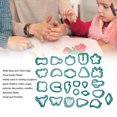 thumbnail image 3 of Clay Earring Cutters, 25Pcs Clay Earring Cutters  Plastic Assorted Styles Thick Edge  Clay Cutters For Making Sculpture Paper Flowers, 3 of 8