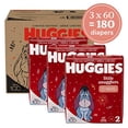 thumbnail image 3 of Huggies Little Snugglers Plus, Size 2, 174-pack, 3 of 7