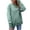 Green, variant on IROINID Reduced Polyester Long Sleeve T Shirt for Women Cotton Shirts for Women Daily New Bottom Split Fleece Round Neck Pullover With Plush And Thickened Sweater,Orange