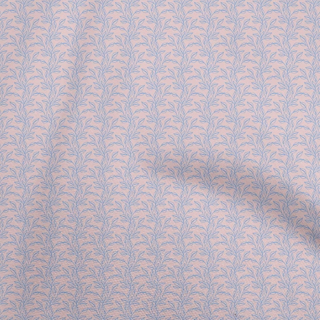 oneOone Cotton Poplin Light Pink2 Fabric Leaves Sewing Craft Projects Fabric Prints By Yard 42 Inch Wide