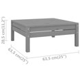 thumbnail image 2 of vidaXL Repose-Pieds de Patio Gris Bois Massif Pin, 2 of 6