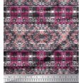 thumbnail image 1 of Soimoi Velvet Fabric Check & Damask Ethnic Printed Fabric 1 Yard 58 Inch Wide, 1 of 3