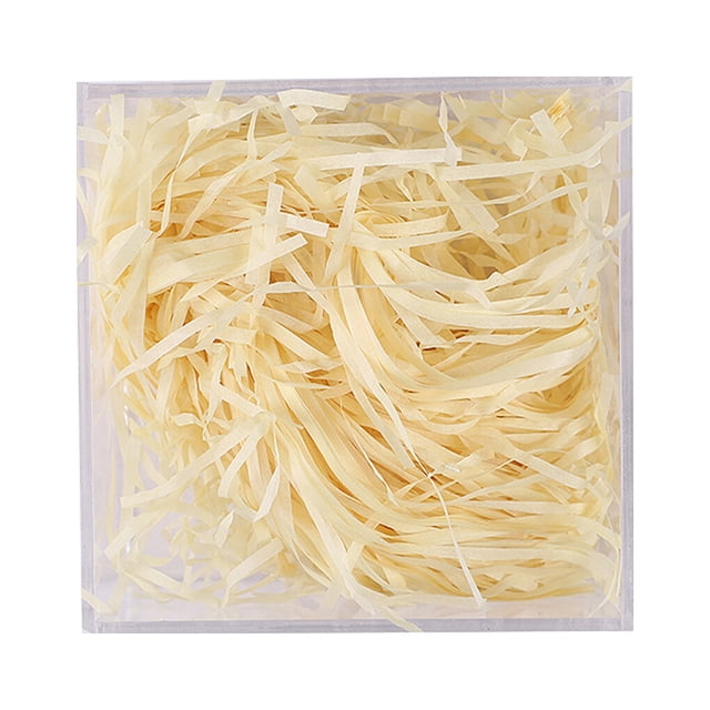 thinsony 1 Pack Lafite Paper Raffia Filler Colorful Shredded Box Packaging Decoration Practical Wedding Party Easter New Year Log Color