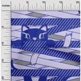 thumbnail image 2 of oneOone Polyester Spandex Medium Blue Fabric Kids Craft Projects Decor Fabric Printed By The Yard 56 Inch Wide, 2 of 4