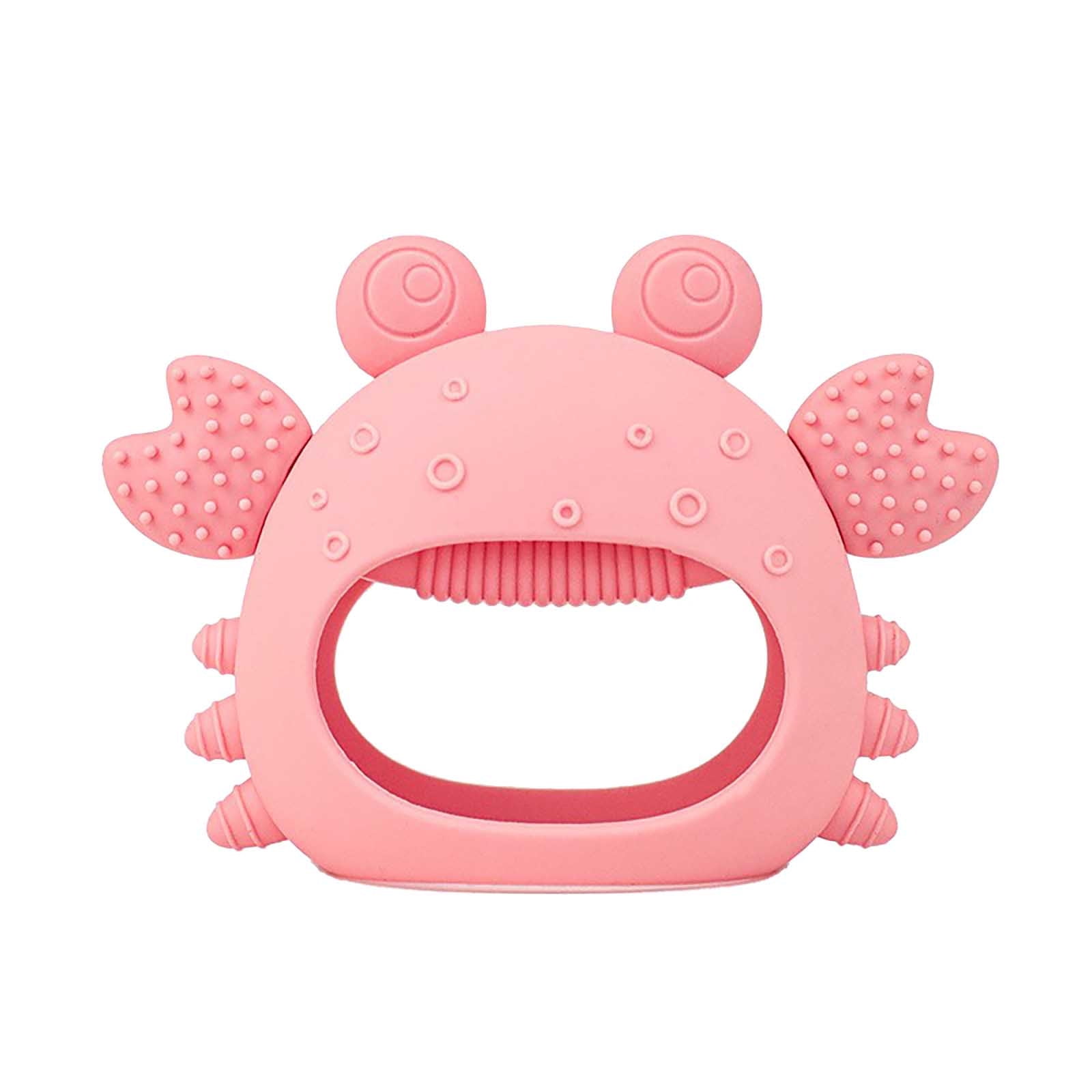 Hearth & Gear Silicone Teething Hand Aid Thumb Diversion Chew Toy Boilable Gum Comfort Tool Baby Teething Entertainment Education Quote Pen Early Read