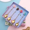 thumbnail image 4 of Cartoon Style Adorable Household Hotel Tableware Portable Reusable Stirring Dinnerware Cake Salad Dessert Flatware Candy Fork Brown, 4 of 9