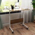 thumbnail image 4 of SOGES Bureau d'Ordinateur Portable Réglable et Mobile pour Lit, Sofa, Petit Espace, Chêne, 4 of 5