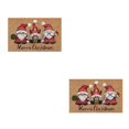 thumbnail image 3 of Baohd Wide Application Merry Christmas Gnome Doormat Soft And Comfortable Water Santa Claus 2Set, 3 of 6